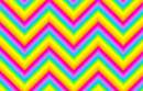 Printed Wafer Paper - Colourful Zig Zags